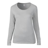 Anvil women's long sleeve sheer scoop tee