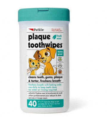 Petkin Toothwipes 40 Counts