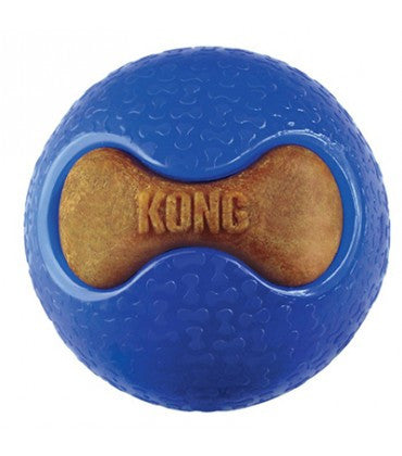 Kong Marathon Ball Toy n Treat combo dog toy - S