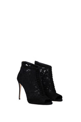 Bakancs-Csizma Dolce&Gabbana Női Velúr Fekete és Arany
