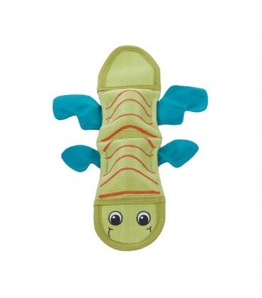 Outward Hound Fire Biterz Lizard 2 Squeak Green Squeaker Toy