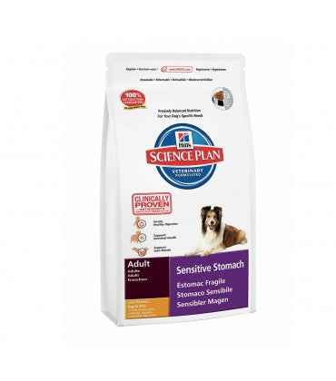 Hill's Science Plan Canine Adult Sensitive Stomach Chicken Dog Food - 3 kg