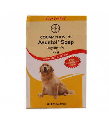 Bayer Asuntol Soap Medicated soap Anti Tick and Fleas 75 g