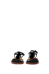 Szandál Dolce&Gabbana Női Bőr Fekete és Arany