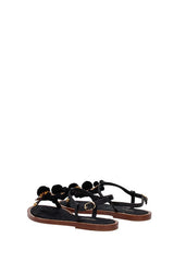 Szandál Dolce&Gabbana Női Bőr Fekete és Arany