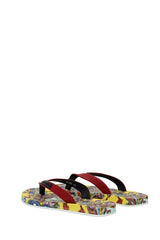 Strandpapucs Dolce&Gabbana Férfi Bőr Piros és Fekete
