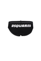 Fürdőruha Dsquared2 Férfi Poliamid Fekete és Fehér