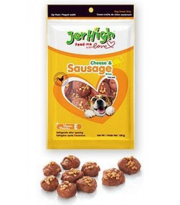 Jer High Cheese & Sausage Dog Treat 100 g