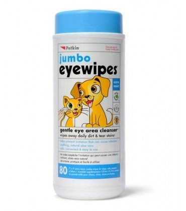 Petkin Jumbo EyeWipes 80 wipes