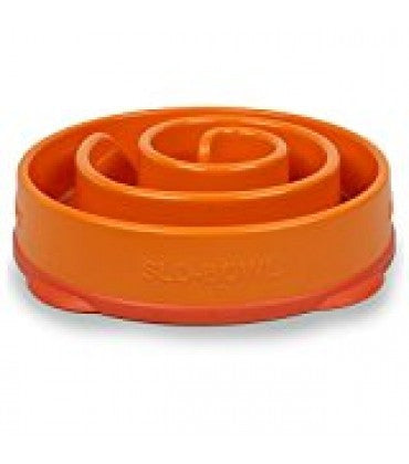 Outward Hound Fun Feeder Mini Orange Bowl and Feeder