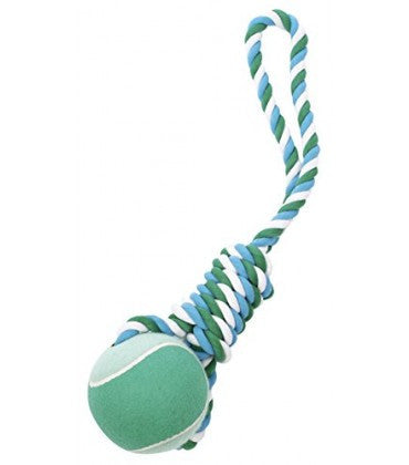 Pet Brands Wow Tennis Ball Tug Dog Toy Jumbo