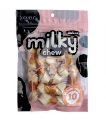 Rena's Milky Dog Chew Chicken Bone Style 10 Pieces