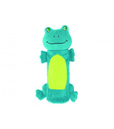 Outward Hound Bottle Gigglers Frog Plush Dog Toy