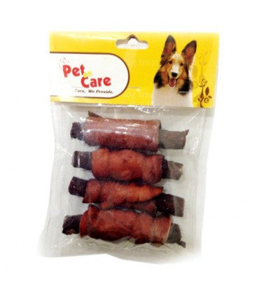 PNC Kabab With Raw Hide Mut Dog Treat 4" 4*1