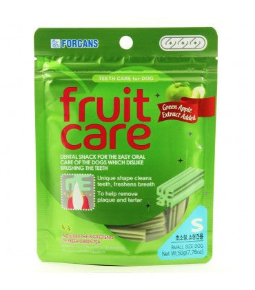 Forcans Fruit Care Green Apple Small Dental Chew 70 g