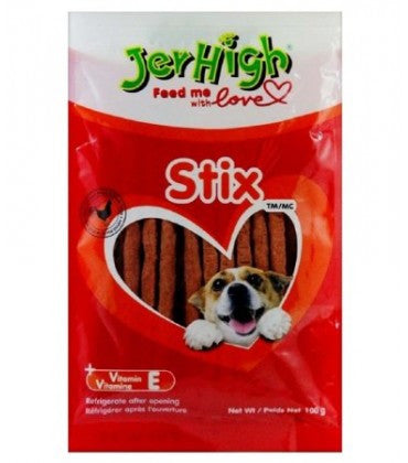 Jer High Stix Bites Dog Treats 100 g