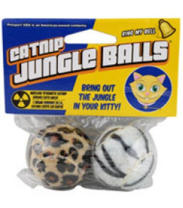 Petsport Catnip Jungle Balls for Cats - 2pk