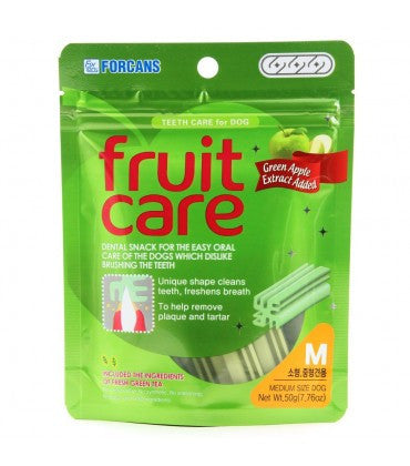 Forcans Fruit Care Green Apple Medium Dental Chew 70 g