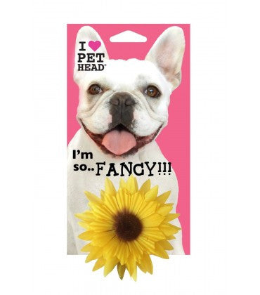 PetHead I M So Fancy Flower Dog Clip- Sun Flower