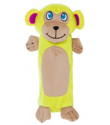 Outward Hound Bottlers Gigglers monkey Plush Dog Toy