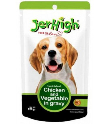 Jer High Chicken & Vegetable In Gravy Dog Food 120 g
