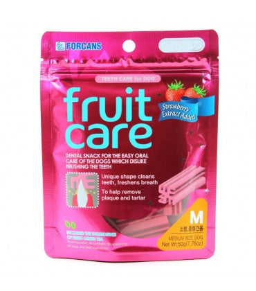 Forcans Fruit Care Strawberry Medium Dental Chew 70 g