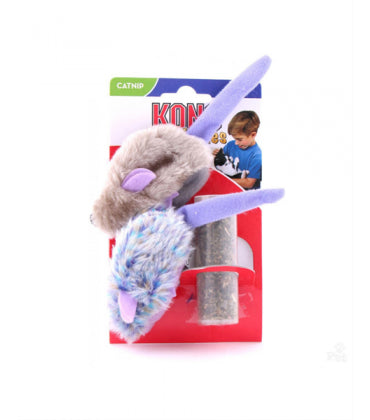 Kong Purple Mouse & Frosty Grey Mouse Catnip Toy