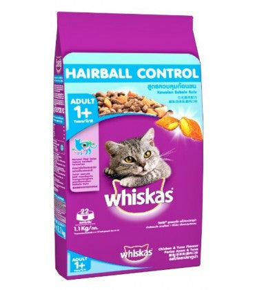 Whiskas Adult Hairball Control Cat Food 1.1 kg