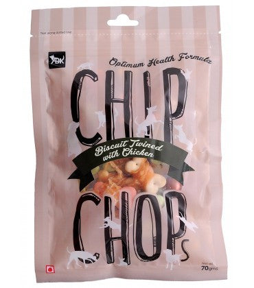 Chip Chops Biscuit Twined with Chicken Dog Treats