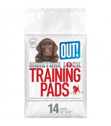 Bramton Out! Moisture Lock Dog Training pads - 14 pad pack