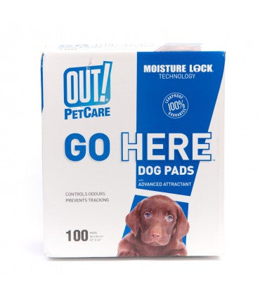 Bramton Out! Moisture Lock Dog Training Pads - 100 pad pack