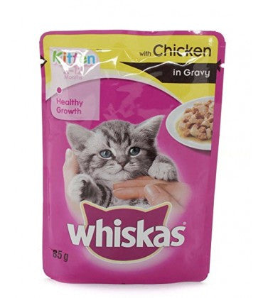 Whiskas Kitten Wet Cat Food Gravy with Chicken 12 Pack