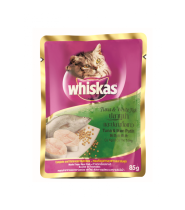 Whiskas Adult Wet Food Tuna and White Fish Wet Cat Food 85 g  Pack of 6