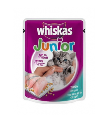 Whiskas Junior Wet Cat Food Tuna 85 g  Pack of 6