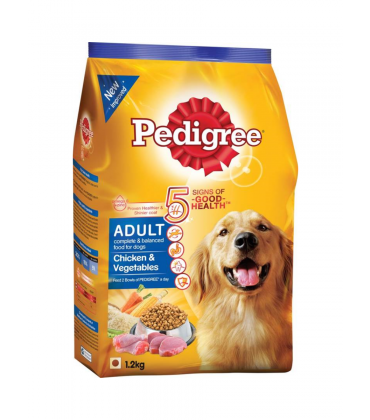 Pedigree Adult Chicken & Veg Dog Food - 1.2 kg