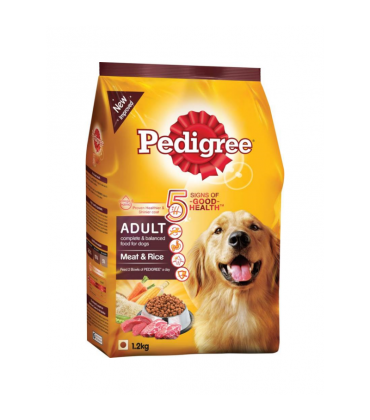 Pedigree Adult Meat & Rice Dog Food - 1.2 kg