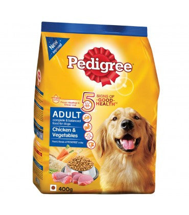 Pedigree Adult Chicken & Veg Dog Food - 400 g