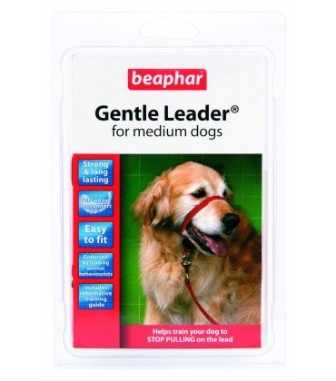 Beaphar Gentle Leader Dog Leash S-M Red