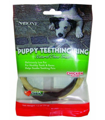 NPIC N-Bone Puppy Teething Ring Chicken Flavour