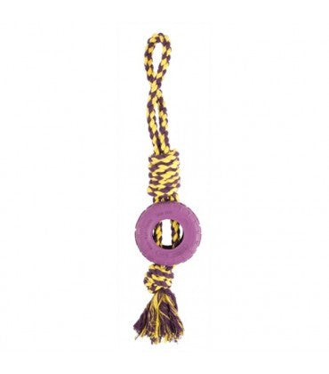 Pet Brands Rope Loop & Rubber Tyre Dog Toy