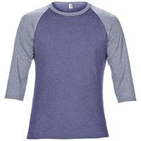 Anvil adult tri-blend ¾ sleeve raglan tee