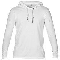 Anvil adult fashion basic long sleeve hooded tee