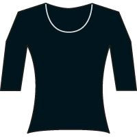 Anvil women's tri-blend deep scoop ½ sleeve tee