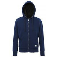 Sherpa fleece lined zip hoodie