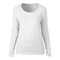 Anvil women's long sleeve sheer scoop tee