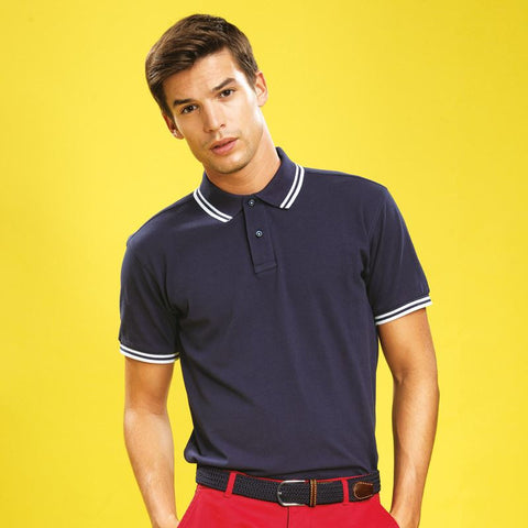 Men's classic fit - tipped polo