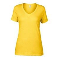 Anvil women's sheer v-neck tee