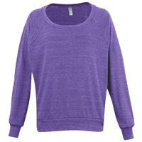 Tri-blend rib lightweight raglan pullover (BR394)