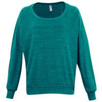 Tri-blend rib lightweight raglan pullover (BR394)