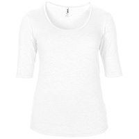 Anvil women's tri-blend deep scoop ½ sleeve tee